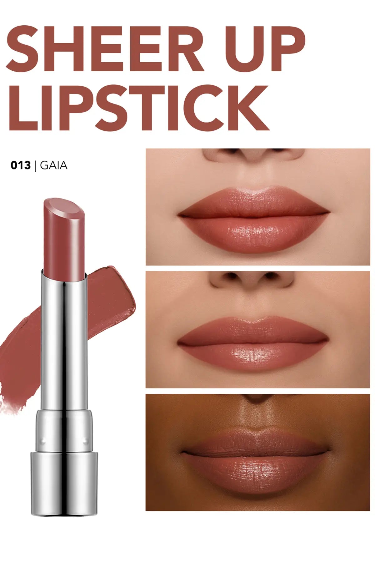 Nemlendirici Parlak Ruj- Sheer Up Lipstick - 013 Gaia - 8682536012119
