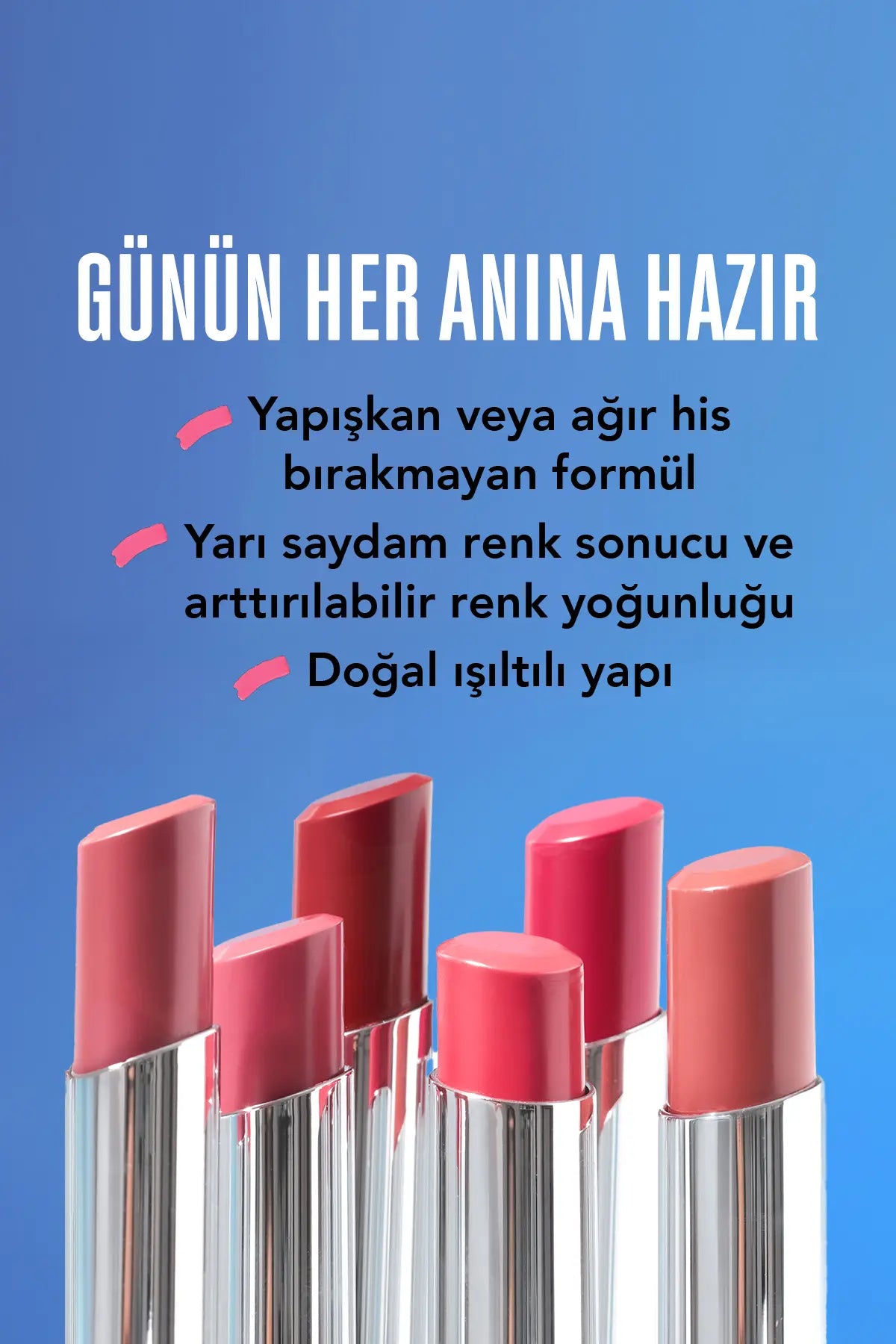 Nemlendirici Parlak Ruj- Sheer Up Lipstick - 013 Gaia - 8682536012119